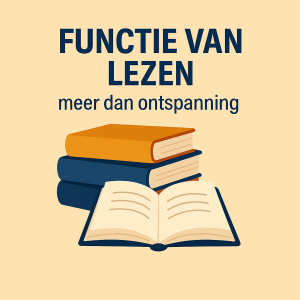 Functie van lezen: een open boek als symbool voor kennis, rust en mentale verdieping